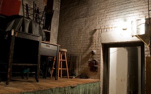 back stage at the warner theatre